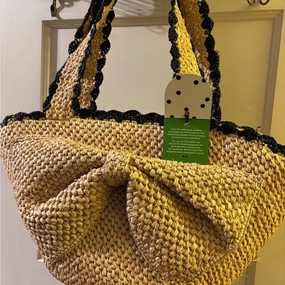 kate spade new york x Target Raffia Bow Tote Bag - Picture 4 of 7